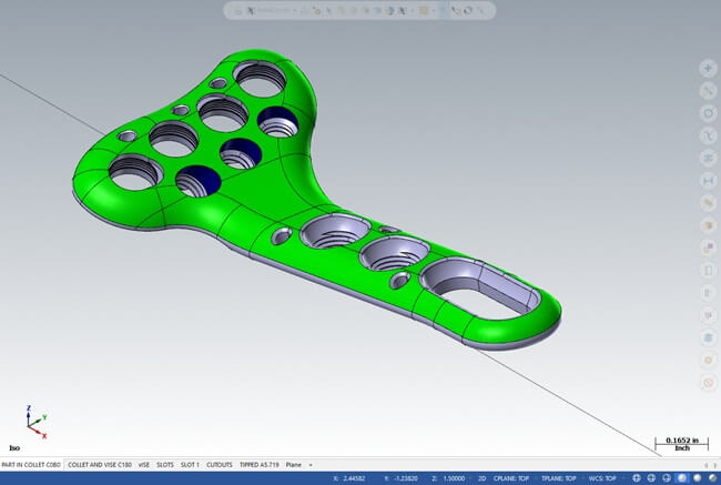 RevZero's Distal Radius Bone Plate Manufacturing CAD file